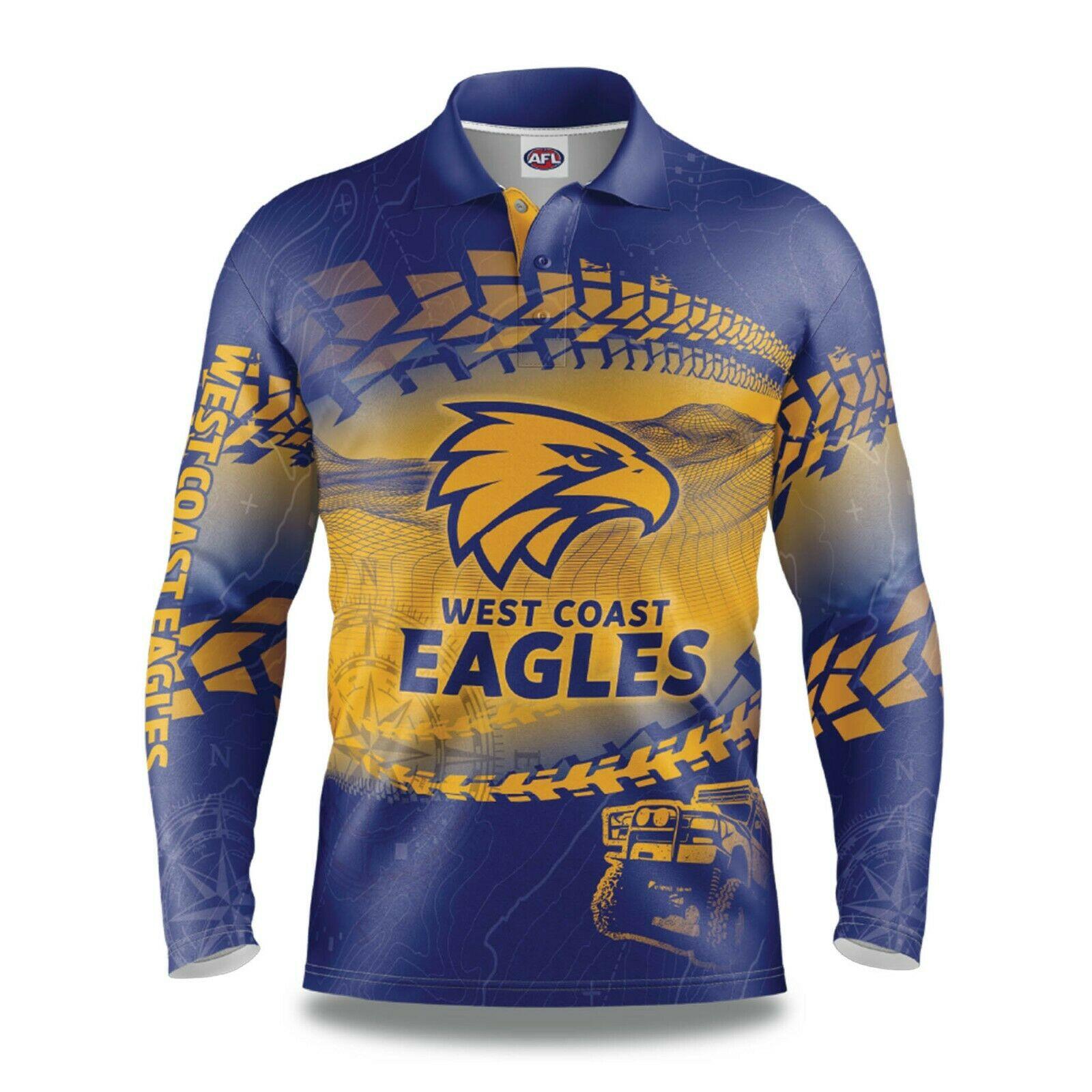 West Coast Eagles Mens Adults Lumberjack Flannel Shirt