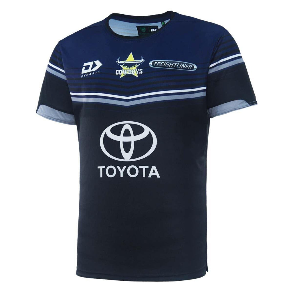 NRL 2023 Training Tee Shirt - North Queensland Cowboys - Adult - BLACK