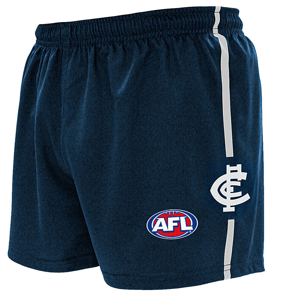Burley Mens Pull On Baggy AFL Shorts Red 22