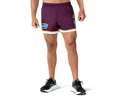 NRL 2024 Replica Home Short - Brisbane Broncos - Mens - ASICS