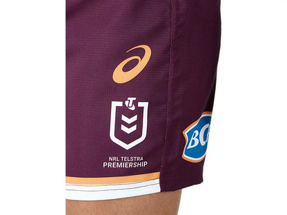 NRL 2024 Replica Home Short - Brisbane Broncos - Mens - ASICS