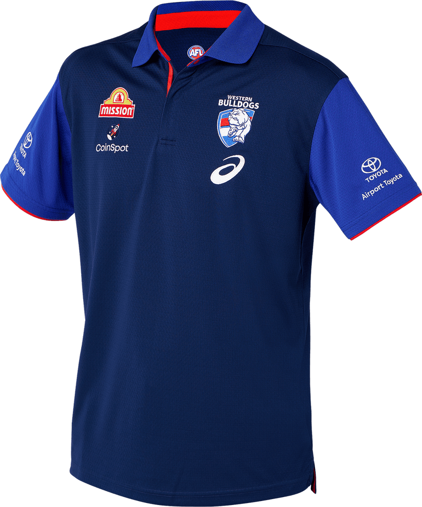 AFL 2024 Media Polo - Western Bulldogs - Adult - ASICS