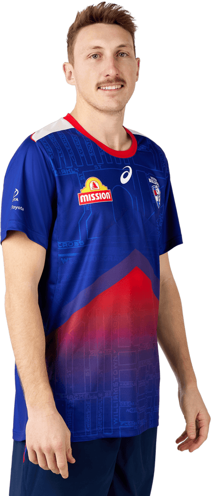 AFL 2024 Training Tee - Western Bulldogs - Adult - ASICS