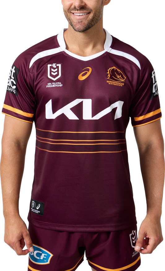 NRL 2025 Home Jersey - Brisbane Broncos - Adult - Mens