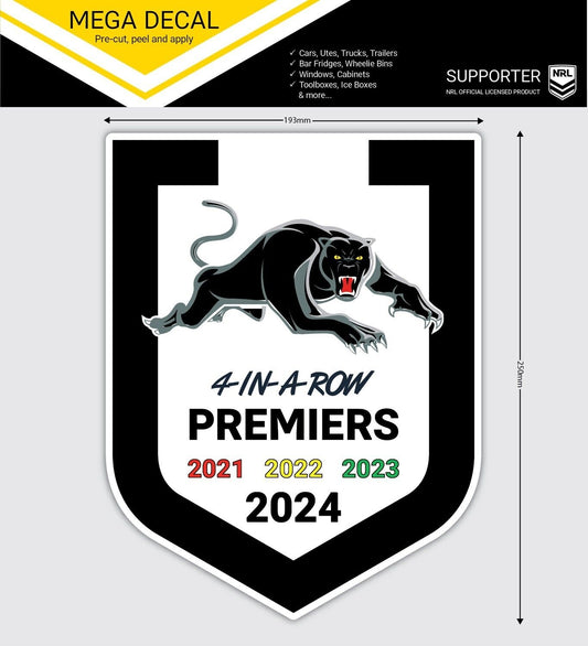 NRL 2024 PREMIERS MEGA DECAL - PENRITH PANTHERS