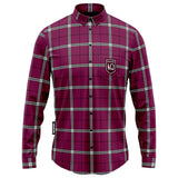 NRL 'Mustang' Flannel Polo - Queensland Maroons - Flanno Shirt - QLD