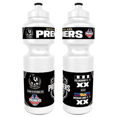 AFL 2023 PREMIERS PHOTO WATER BOTTLE - COLLINGWOOD MAGPIES