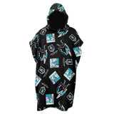 AFL Youth Hooded Towel - Port Adelaide Power - Kids - Beach Bath - OSFM