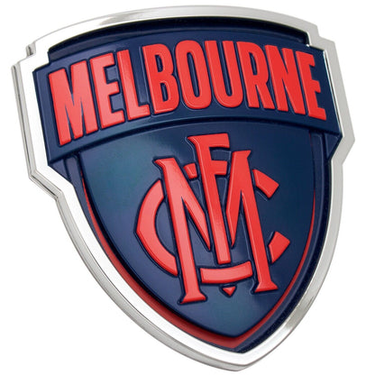 AFL 3D Chrome Emblem - Melbourne Demons - Supporter Car Badge