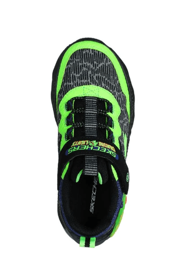 SKECHERS Creature Lights Shoe - Black/Lime - Kids