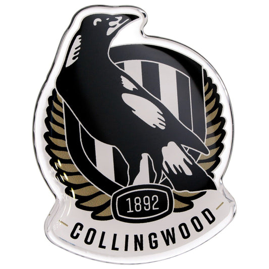 AFL Logo Emblem - Collingwood Magpies - Supporter Car Badge