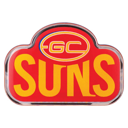 AFL Logo Emblem - Gold Coast Suns - Supporter Car Badge