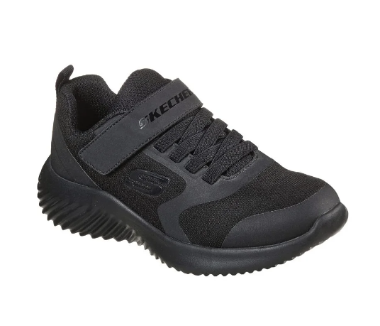 SKECHERS Bounder Gorven Shoe - School Shoe - Black/Black - Kids