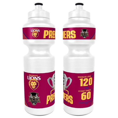 AFL 2024 PREMIERS PLASTIC DRINK BOTTLE - BRISBANE LIONS - ETA DEC 2024 - PH2