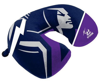 NRL Travel Pillow - Melbourne Storm - U Shaped - Neck Cushion