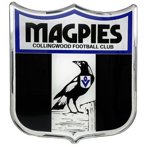 AFL Retro Logo Emblem - Collingwood Magpies - Supporter Car Badge