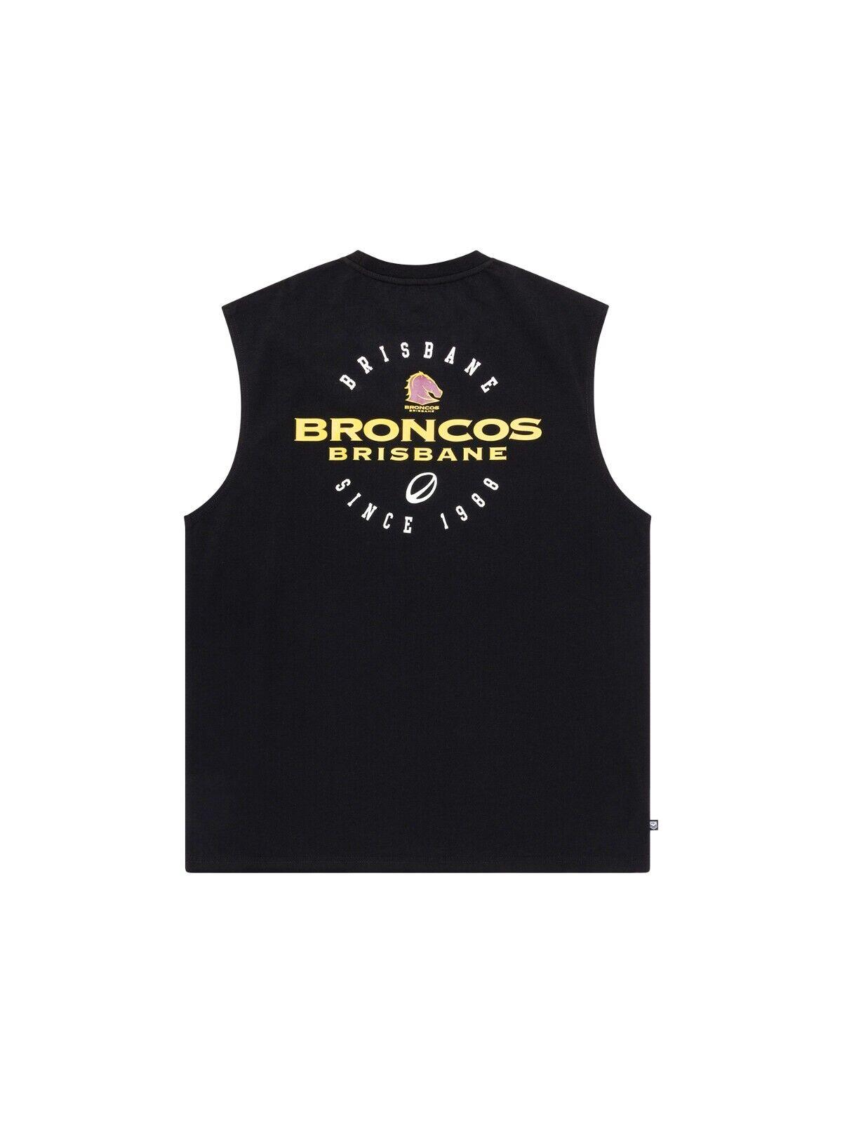 NRL Muscle Tank Singlet - Brisbane Broncos - Mens - Rugby League