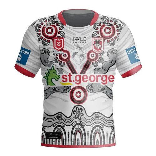 NRL 2024 Indigenous Jersey - St George Illawarra Dragons - Adult - Mens