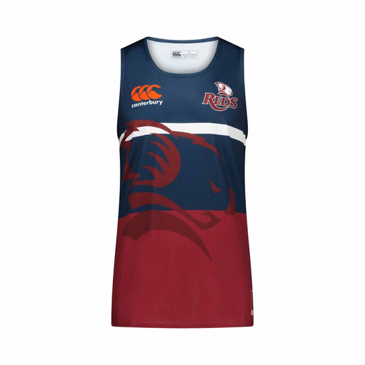 2024 Training Singlet - QLD REDS - Mens - Maroon - Queensland - Shirt