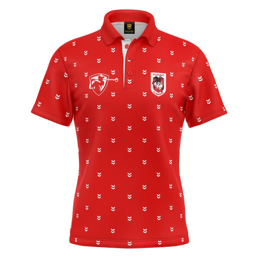 NRL 'Mulligan' Golf Polo - St George Illawarra Dragons - Adult - Mens - Polo