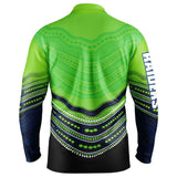 NRL Indigenous Fishing Polo Tee Shirt - Canberra Raiders - Adult