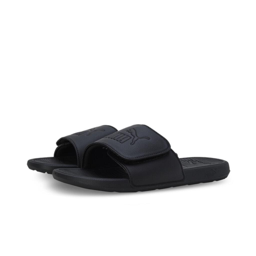 PUMA Cool Cat 2.0 V Slides - Black/Black - Shoe - Sandal - Mens