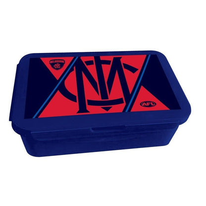 AFL Bento Lunch Box - Melbourne Demons - 14cm x 20.1cm x 7.1cm