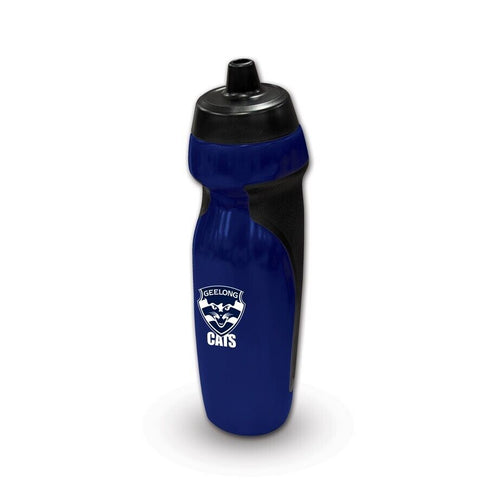 AFL Sports Drink Bottle 640ml - Geelong Cats - Rubber Grip