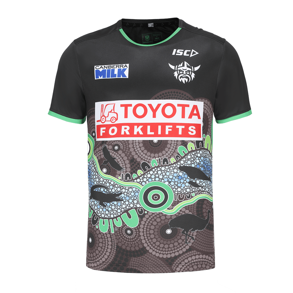 NRL 2024 Indigenous Run Out Tee - Canberra Raiders - Adult - Mens