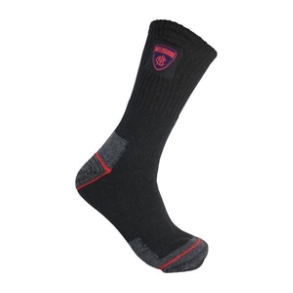 AFL Mens Work Socks - Melbourne Demons - Two Pack