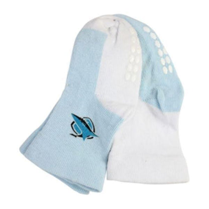 NRL Infant Socks - Cronulla Sharks - Set Of Two - Non Slip - Sock