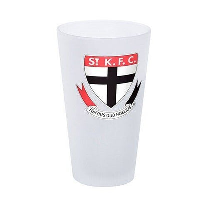 AFL Frosted Conical Glass - St Kilda Saints - 500ml - Single