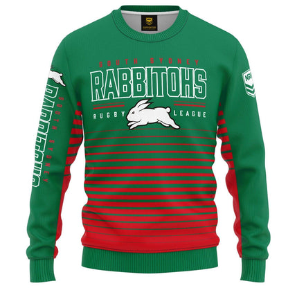 NRL Kids Game Time Pullover - South Sydney Rabbitohs - Baby - Light Jumper