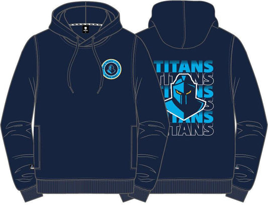 NRL Supporter Hoodie - Gold Coast Titans - Adult - Mens - Hoody - Jumper