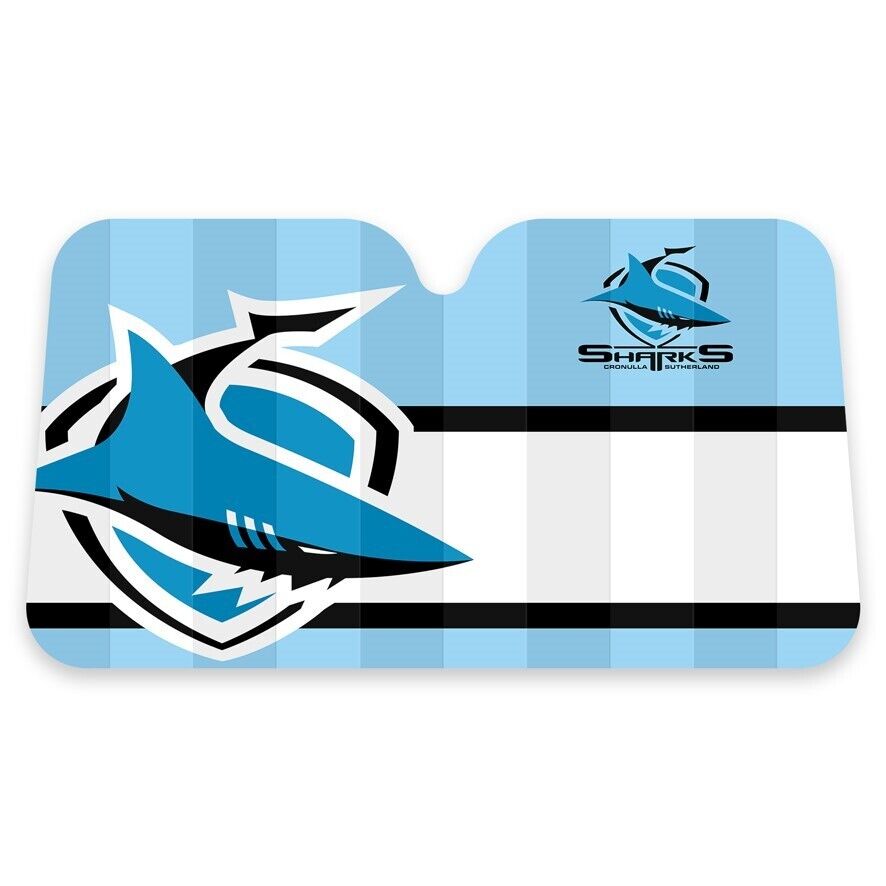 NRL Car Sunshade - Cronulla Sharks - 130cm x 70cm