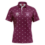 NRL 'Mulligan' Golf Polo - Queensland Maroons - Adult - Mens - Polo