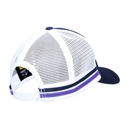 NRL Stripe Trucker Cap - Melbourne Storm - Hat - Adult - One Size