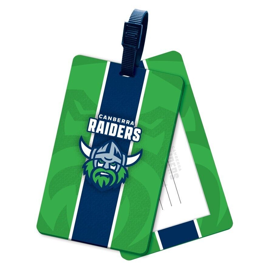 NRL Rubber Bag Tag - Canberra Raiders - School Travel Work