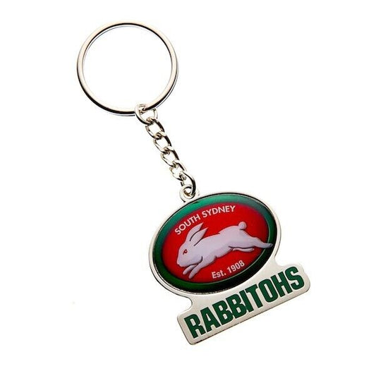 NRL Logo Metal Key Ring - South Sydney Rabbitohs - Keyring - TROFE