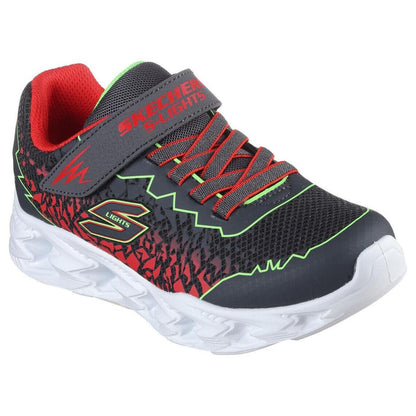 SKECHERS Vortex 2.0 Shoe - Zorento - Charcoal/Lime - Kids