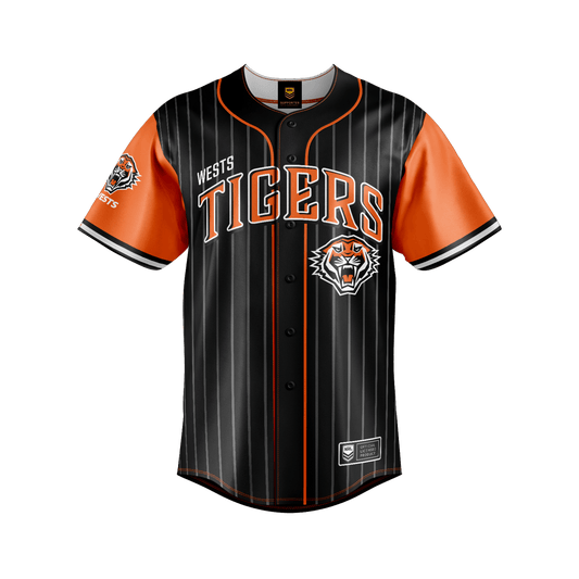 NRL 'Slugger' Baseball Shirt - West Tigers - Tee