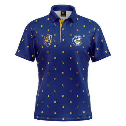 NRL 'Mulligan' Golf Polo - Parramatta Eels - Adult - Mens - Polo