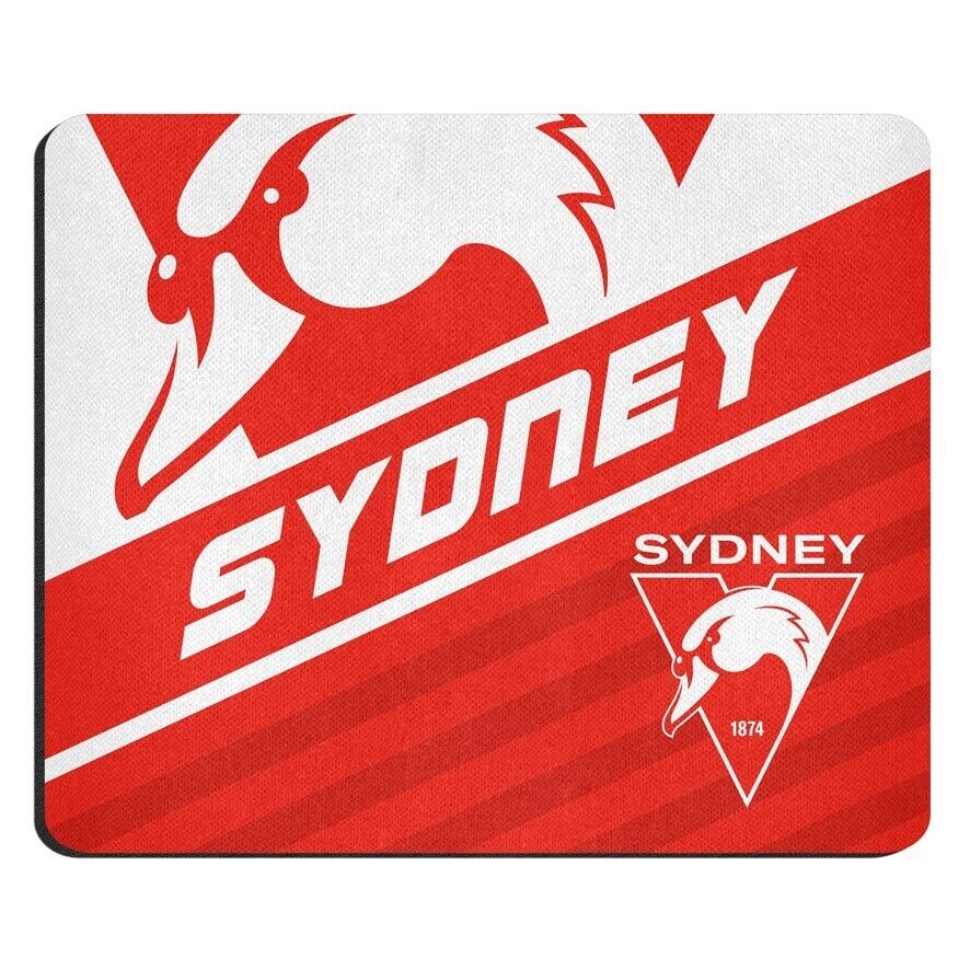 AFL Mouse Mat - Sydney Swans - Mouse Pad - 22cm x 19cm