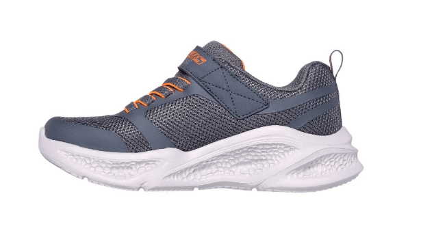 SKECHERS Meteor Lights Shoe - Charcoal/Orange - Kids