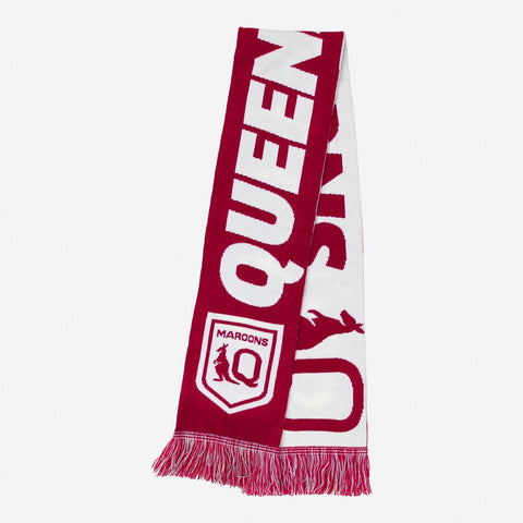 NRL Defender Scarf - Queensland Maroons - QLD - Winter - Adult