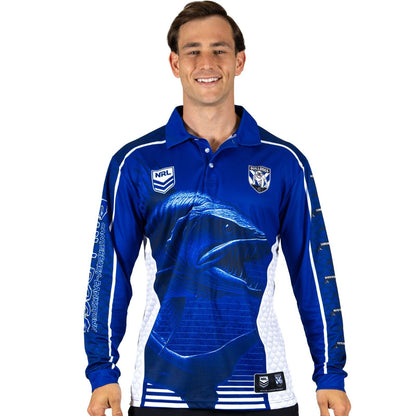 NRL 'Barracuda' Fishing Shirt - Canterbury Bulldogs - Youth - Polo