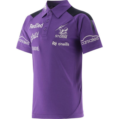 NRL 2024 Media Polo - Melbourne Storm - Purple - Youth - O'NEILLS