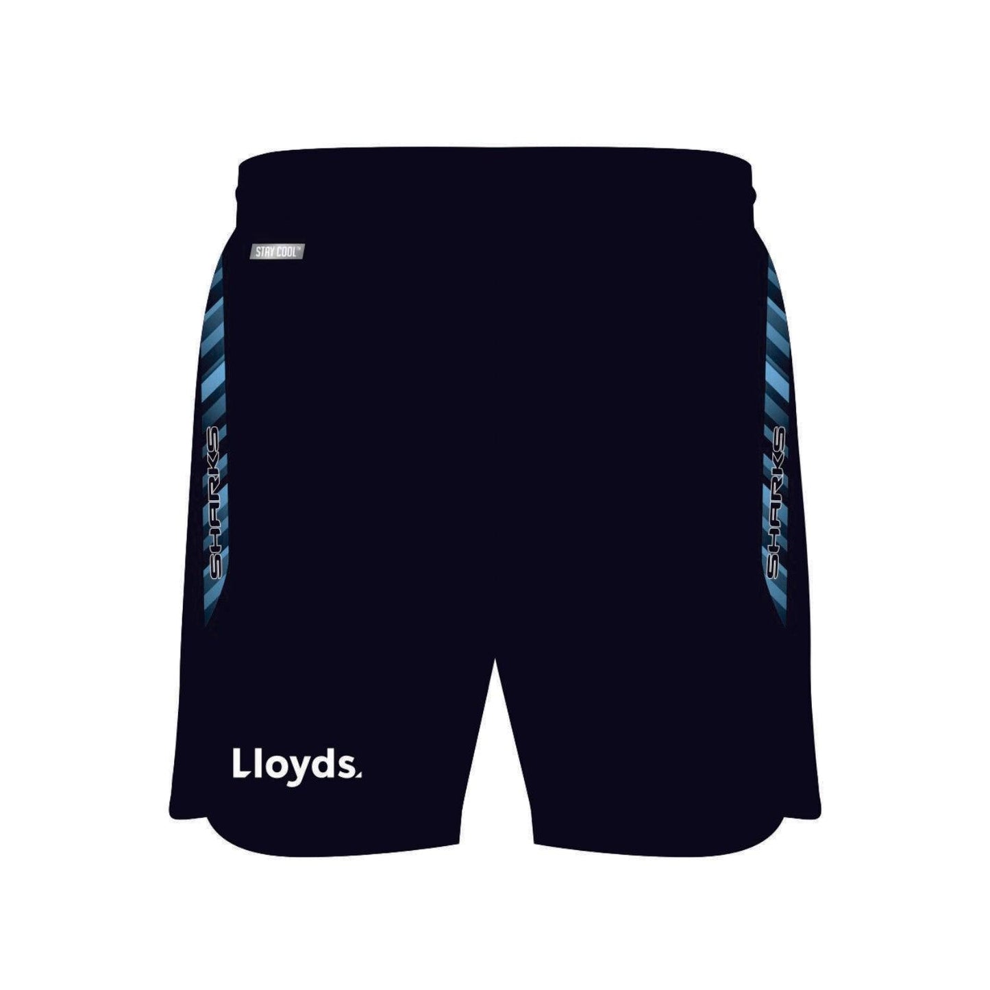 NRL 2024 Training Shorts - Cronulla Sharks - Black - Adult - Mens