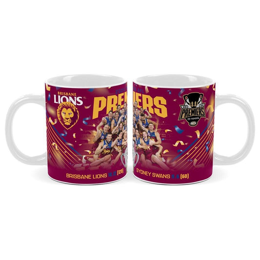 AFL 2024 PREMIERS TEAM PHOTO COFFEE MUG - BRISBANE LIONS - ETA DEC 2024 - PH2