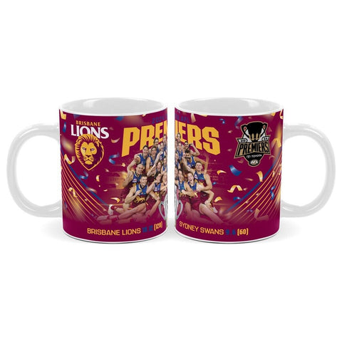 AFL 2024 PREMIERS TEAM PHOTO COFFEE MUG - BRISBANE LIONS - ETA DEC 2024 - PH2